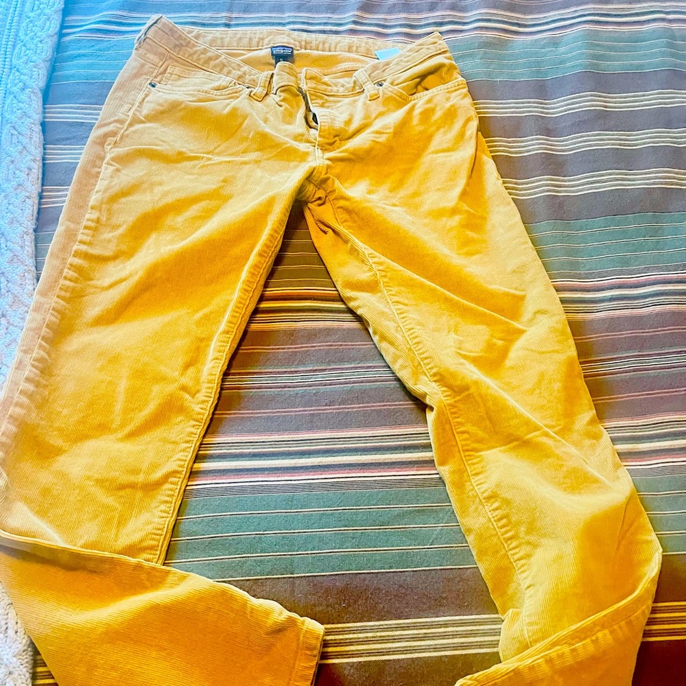 Patagonia corduroy pants Sz 10 gold
